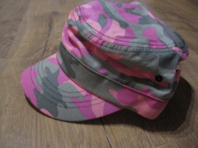 &scaron;iltovka - Čiapka US ružov&yacute; mask&aacute;č 100%bavlna, univerz&aacute;lna nastaviteľn&aacute; veľkosť