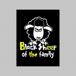 Čierna ovca rodiny - black sheep of the family potlačená nášivka rozmery cca. 12x12cm (neobšívaná)