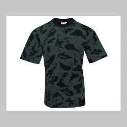 Pánske maskáčové tričko vzor TAIGA ruský maskáč nočný farba zelenočierna materiál 100%bavlna