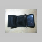 Manowar, hrubá, pevná, textilná peňaženka s retiazkou a karabínkou