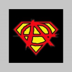 Anarchy Superman  hrubá mikina na zips s kapucou stiahnuteľnou šnúrkami