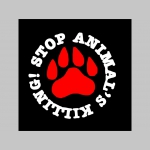 Stop Animals Killing  trenírky BOXER s červenými prúžkami, top kvalita 95%bavlna 5%elastan