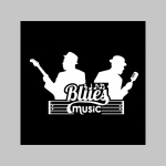 Blues Music čierne teplákové kraťasy s tlačeným logom