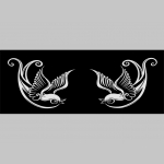 Swallows - Tattoo Lastovičky  čierna polokošela s s dvojitým lemovaním okolo límčekov a rukávov  Top kvalita, materiál 60%bavlna 40%polyester