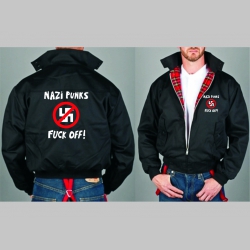 Nazi Punks Fuck Off!   Bunda Harrington s hrejivou podšívkou farby RED TARTAN, obojstranné logo (s kapucou iba v čiernej farbe je za 42,90euro) 