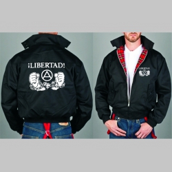 Libertad  Bunda Harrington s hrejivou podšívkou farby RED TARTAN, obojstranné logo (s kapucou iba v čiernej farbe je za 42,90euro) 