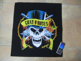 Guns n Roses, obšívaná chrbtová nášivka s potlačou