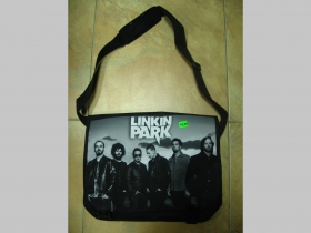 Linkin Park pevná textilná taška cez plece, nastaviteľná 100%polyester cca.40x30x10cm