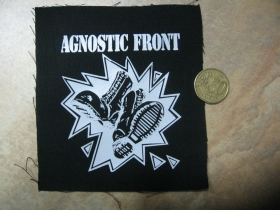 Agnostic Front, malá potlačená nášivka rozmery cca. 12x12cm (neobšívaná)