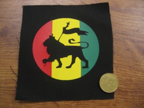 Rasta  potlačená nášivka rozmery cca. 12x12cm (po krajoch neobšívaná)