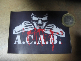 A.C.A.B. nálepka 10x7xm