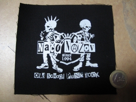 Načo Názov Old School Punkrock potlačená nášivka rozmery cca. 12x12cm (po krajoch neobšívaná)