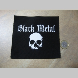 Black Metal   potlačená nášivka rozmery cca. 12x12cm (neobšívaná)