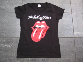 Rolling Stones, čierne dámske tričko 100%bavlna 