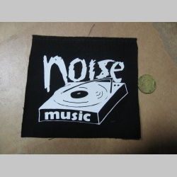 Noise Music potlačená nášivka cca.12x12cm (po krajoch neobšívaná)