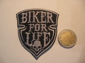 Bike for Life nažehľovacia nášivka vyšívaná (možnosť nažehliť alebo našiť na odev)