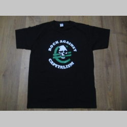 Rock against Capitalism čierne pánske tričko 100%bavlna
