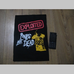 Exploited - Punks not Dead  chrbtová nášivka veľkosť cca. A4 (po krajoch neobšívaná)
