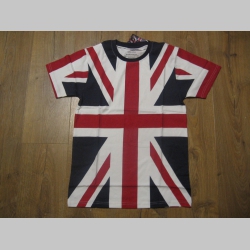 UNION JACK- Britská vlajka, obojstranné celofarebné pánske tričko materiál 100%bavlna 
