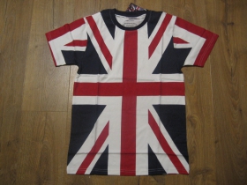 UNION JACK- Britská vlajka, obojstranné celofarebné pánske tričko materiál 100%bavlna 