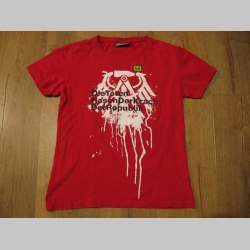 Toten Hosen červené dámske tričko VINTAGE - prané  materiál 100% bavlna posledný kus veľkosť M