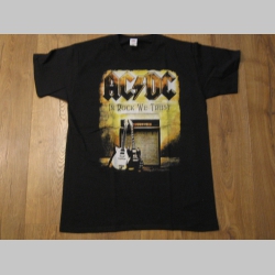 AC/DC čierne pánske tričko materiál 100% bavlna