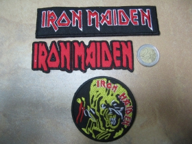 Iron Maiden, vyšívaná nažehľovacia nášivka (možnosť nažehliť alebo našiť na odev)  cena za 1ks!!!!