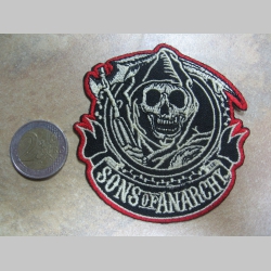 Sons of Anarchy  vyšívaná nažehľovacia nášivka (možnosť nažehliť alebo našiť na odev) 