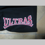 Ultras Logo  čierne teplákové kraťasy s tlačeným logom