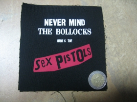 Sex Pistols potlačená nášivka rozmery cca. 12x12cm (po krajoch neobšívaná)