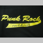 Punk Rock - Rock and Roll čierne dámske tričko 100%bavlna 