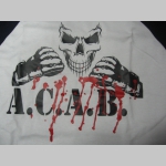 A.C.A.B. tmavomodrobiele pánske tričko 100%bavlna