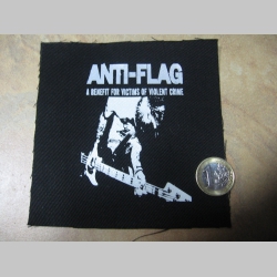 Anti Flag, malá potlačená nášivka rozmery cca. 12x12cm (neobšívaná)