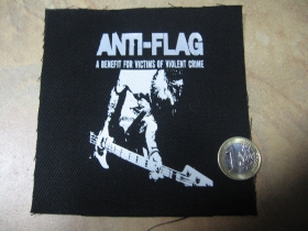 Anti Flag, malá potlačená nášivka rozmery cca. 12x12cm (neobšívaná)