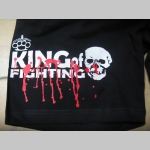 King of Fighting čierne teplákové kraťasy s tlačeným logom