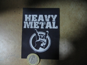 Heavy Metal nálepka 10x7cm