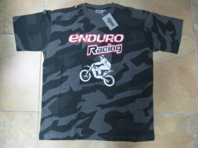 Enduro Racing nočný " ruský " maskáč-Nightcamo SPLINTER, pánske tričko 100%bavlna