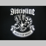 Discipline pánske tričko čierne 100% bavlna