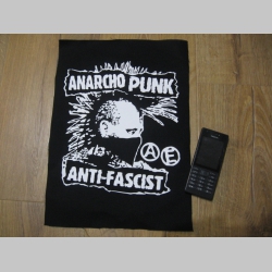 Anarcho Punk Antifascist chrbtová nášivka veľkosť cca. A4 (po krajoch neobšívaná)