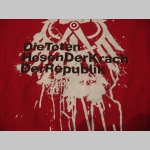 Toten Hosen červené dámske tričko VINTAGE - prané  materiál 100% bavlna posledný kus veľkosť M
