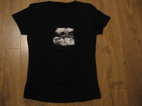 Korpiklani čierne dámske tričko materiál 100% bavlna - posledný kus veľkosť  L