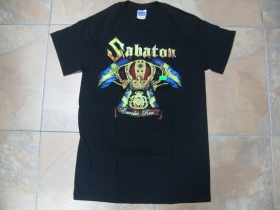 Sabaton čierne pánske tričko 100%bavlna 