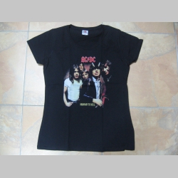 AC/DC Highway to Hell, čierne dámske tričko 100%bavlna
