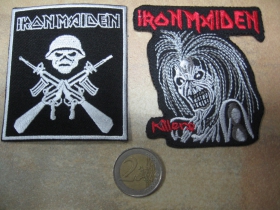 Iron Maiden, vyšívaná nažehľovacia nášivka (možnosť nažehliť alebo našiť na odev)  cena za 1ks!!!!