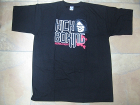 Kick Boxing - Born To Fight, čierne pánske tričko 100%bavlna 
