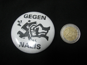 Gegen Nazis  odznak veľký, priemer 55mm