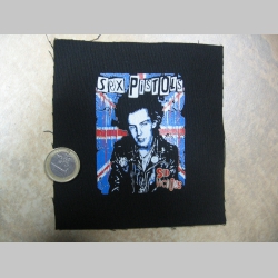 Sex Pistols - Sid Vicious, malá potlačená nášivka rozmery cca. 12x12cm (neobšívaná)