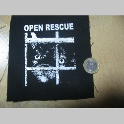 Open Rescue  malá potlačená nášivka rozmery cca. 12x12cm (neobšívaná)