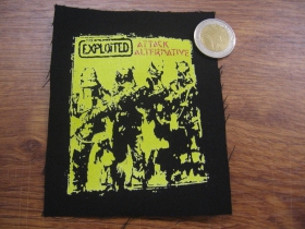 Exploited - Attack Alternative  malá potlačená nášivka rozmery cca. 12x12cm (neobšívaná)