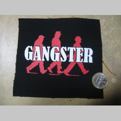 Gangster  potlačená nášivka rozmery cca. 12x12cm (po krajoch neobšívaná)